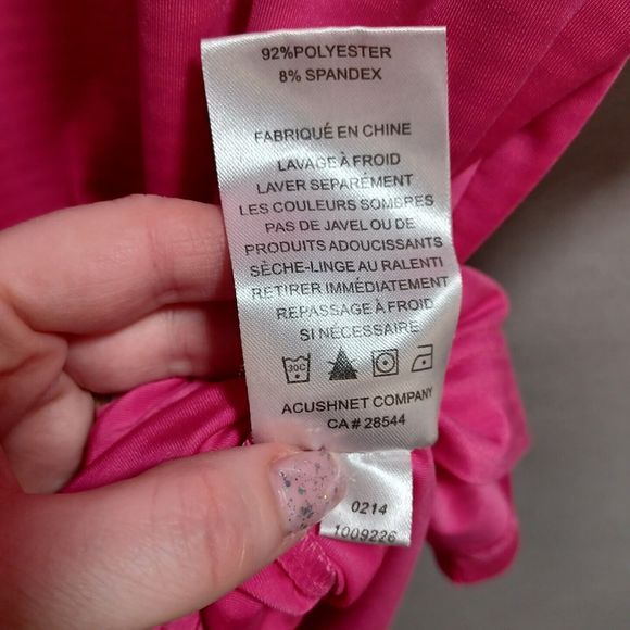 FootJoy Short Sleeve Pink Striped Golf Performance Polo Shirt  Men's Medium Logo - Picture 6 of 6